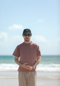 Tee-Shirt Comfort Acid Wash Dark Plum