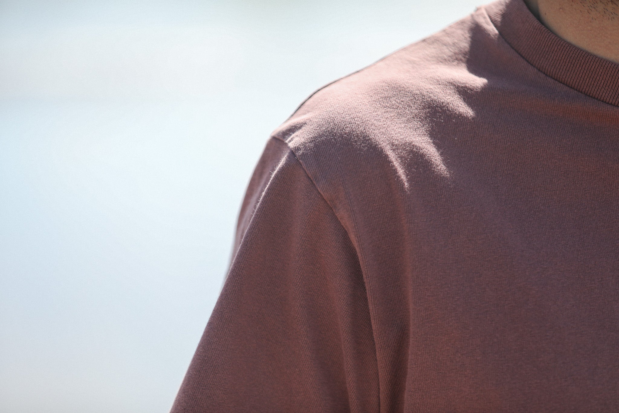 Tee-Shirt Comfort Acid Wash Dark Plum