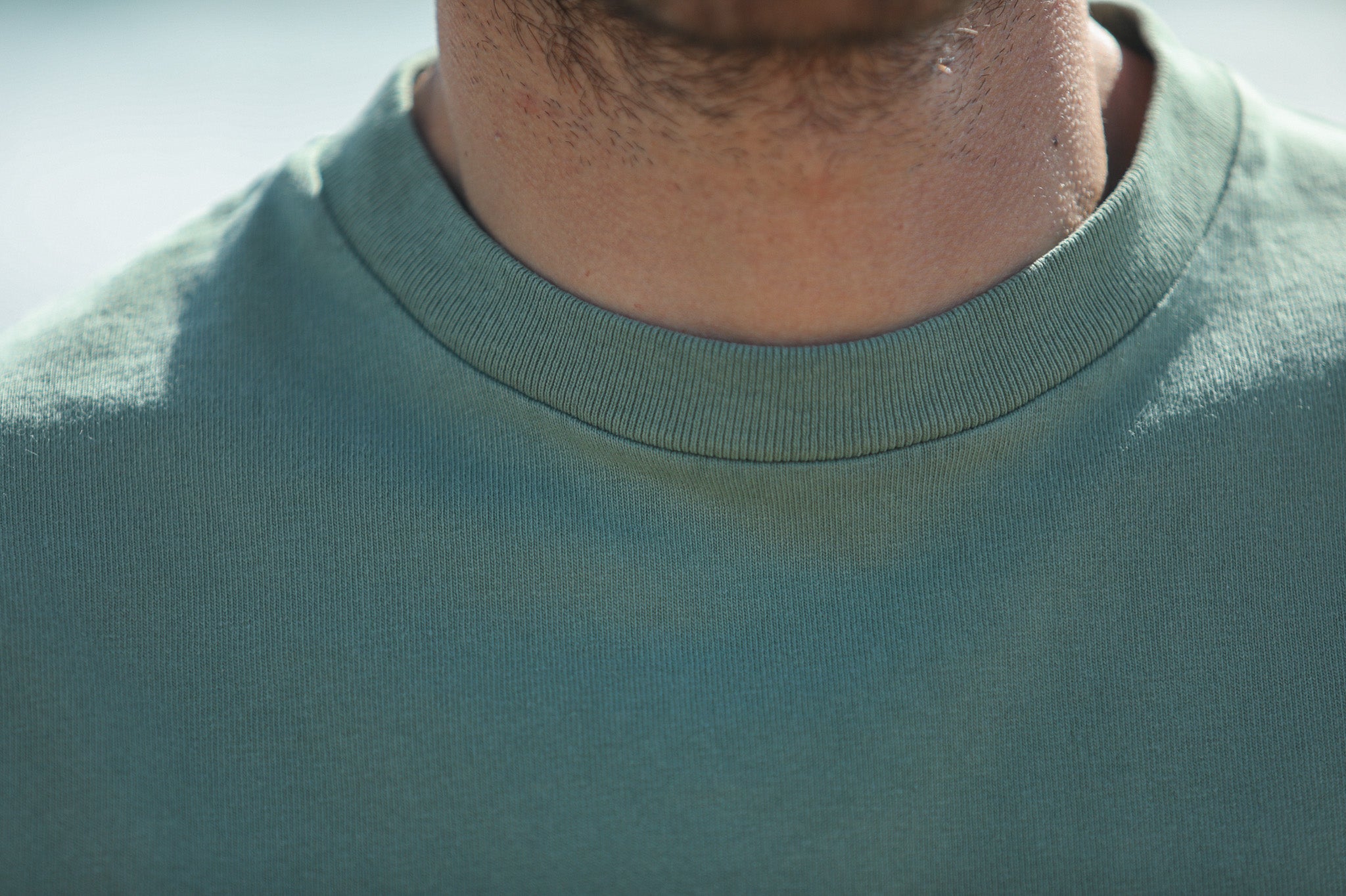 Tee-Shirt Comfort Acid Wash Light Green