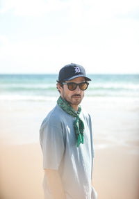 Tee-Shirt Oversized Acid Wash Light Blue