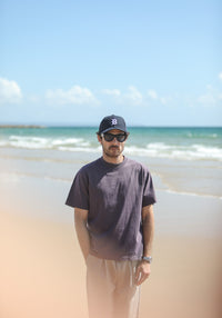 Tee-Shirt Comfort Acid Wash Violet