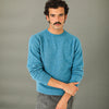 Pull Shetland "Shaggy" Bleu