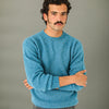 Pull Shetland "Shaggy" Bleu
