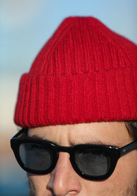 Bonnet laine & alpaga Rouge