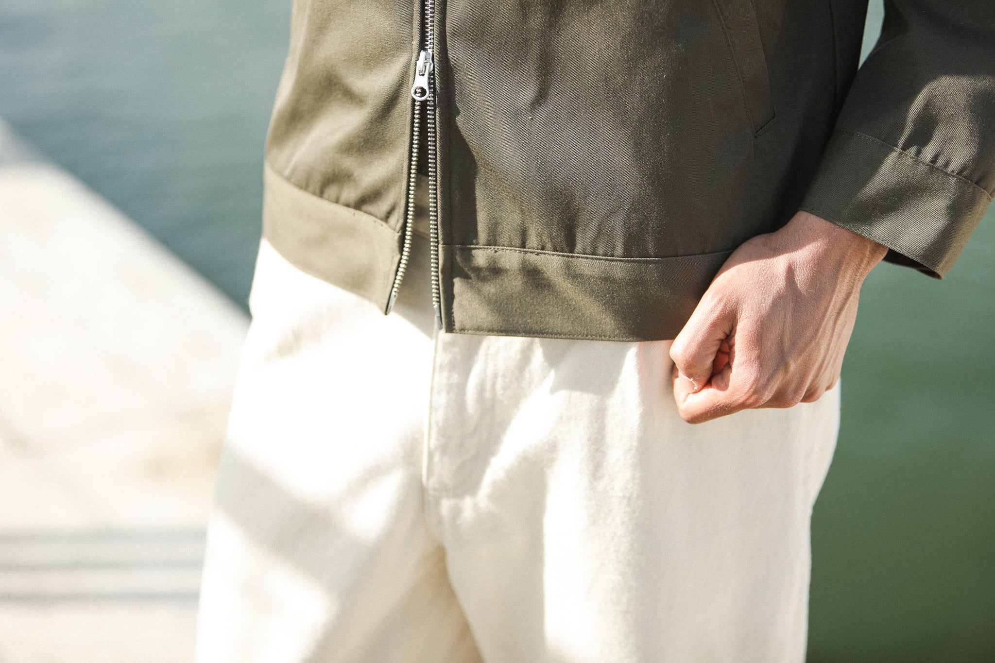 Blouson Technique Imperméable Khaki