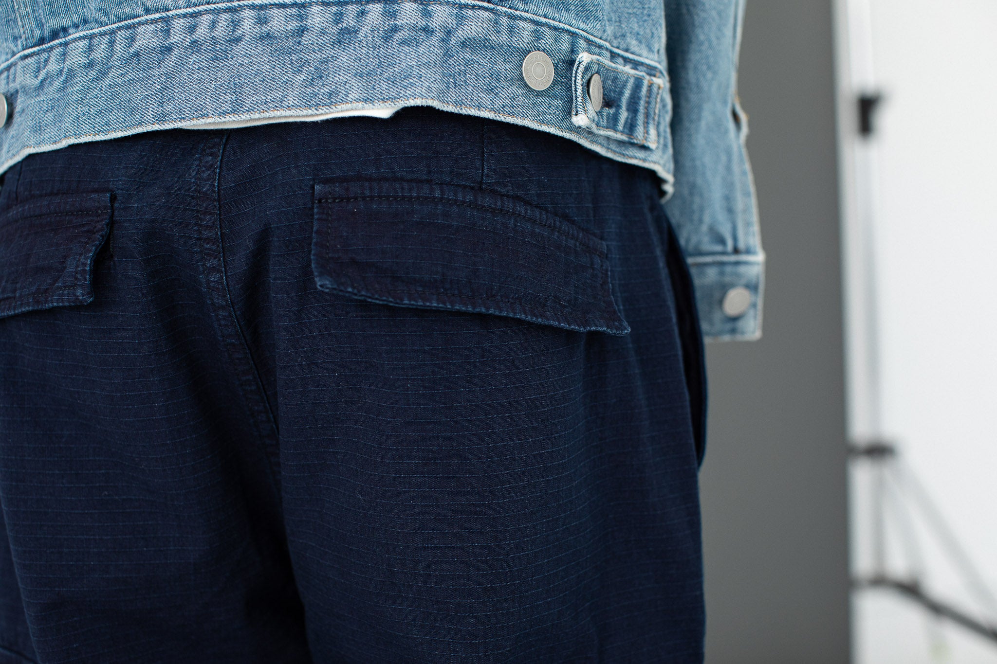 Cargo Pants Ripstop Japonais Indigo