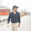 Chemise Japan Slub Navy - Fit Classic
