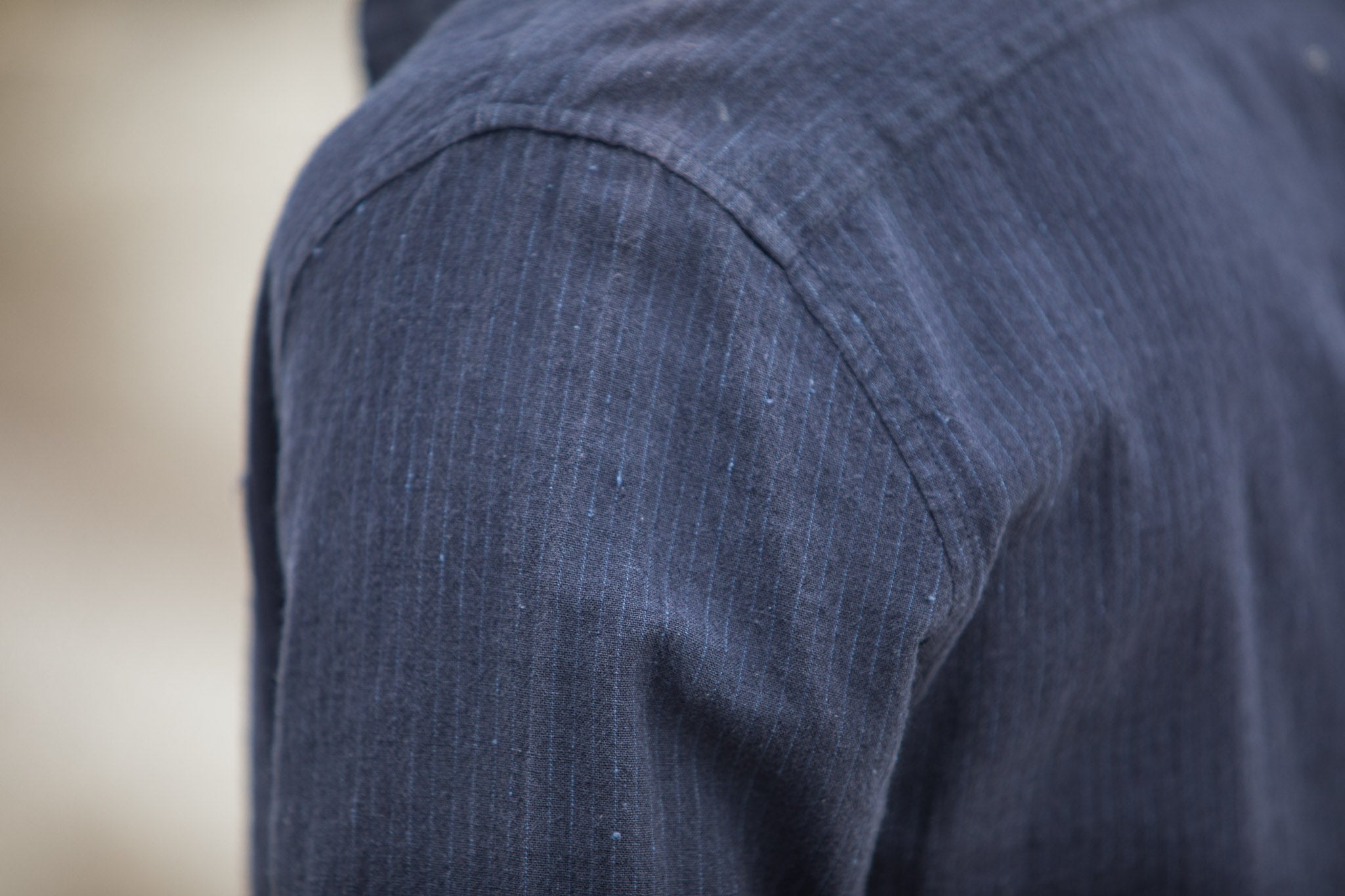 Chemise Japan Slub Navy - Fit Classic