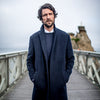 Manteau Laine et Cachemire Marine