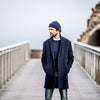 Manteau Laine et Cachemire Marine