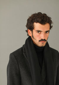 Echarpe Oversize Lambswool Noire