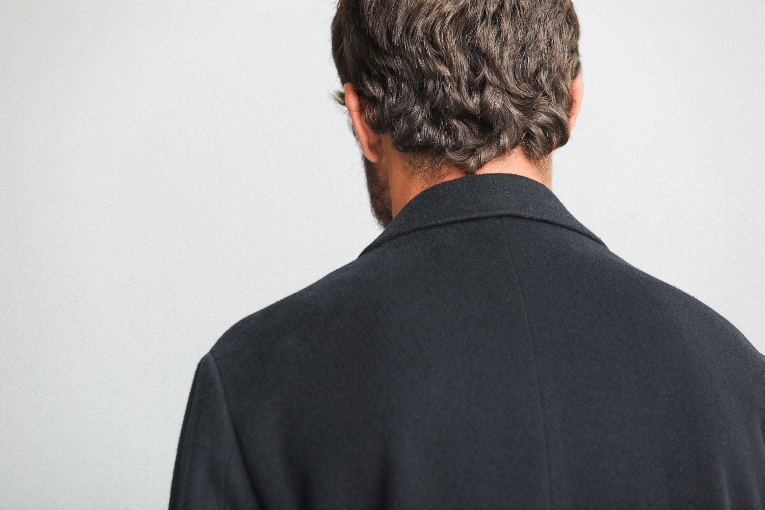 Manteau Laine et Cachemire Marine