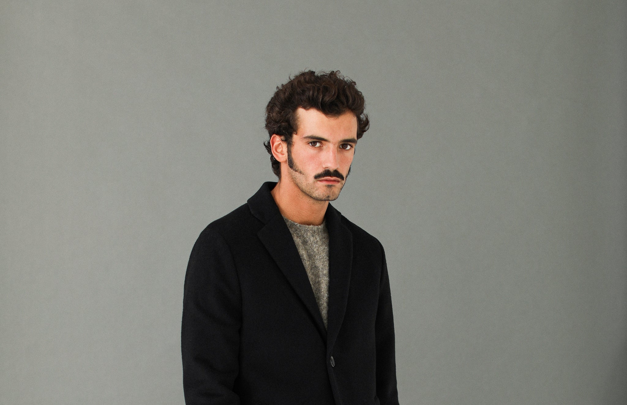 Manteau Confort Laine & Cachemire Noir