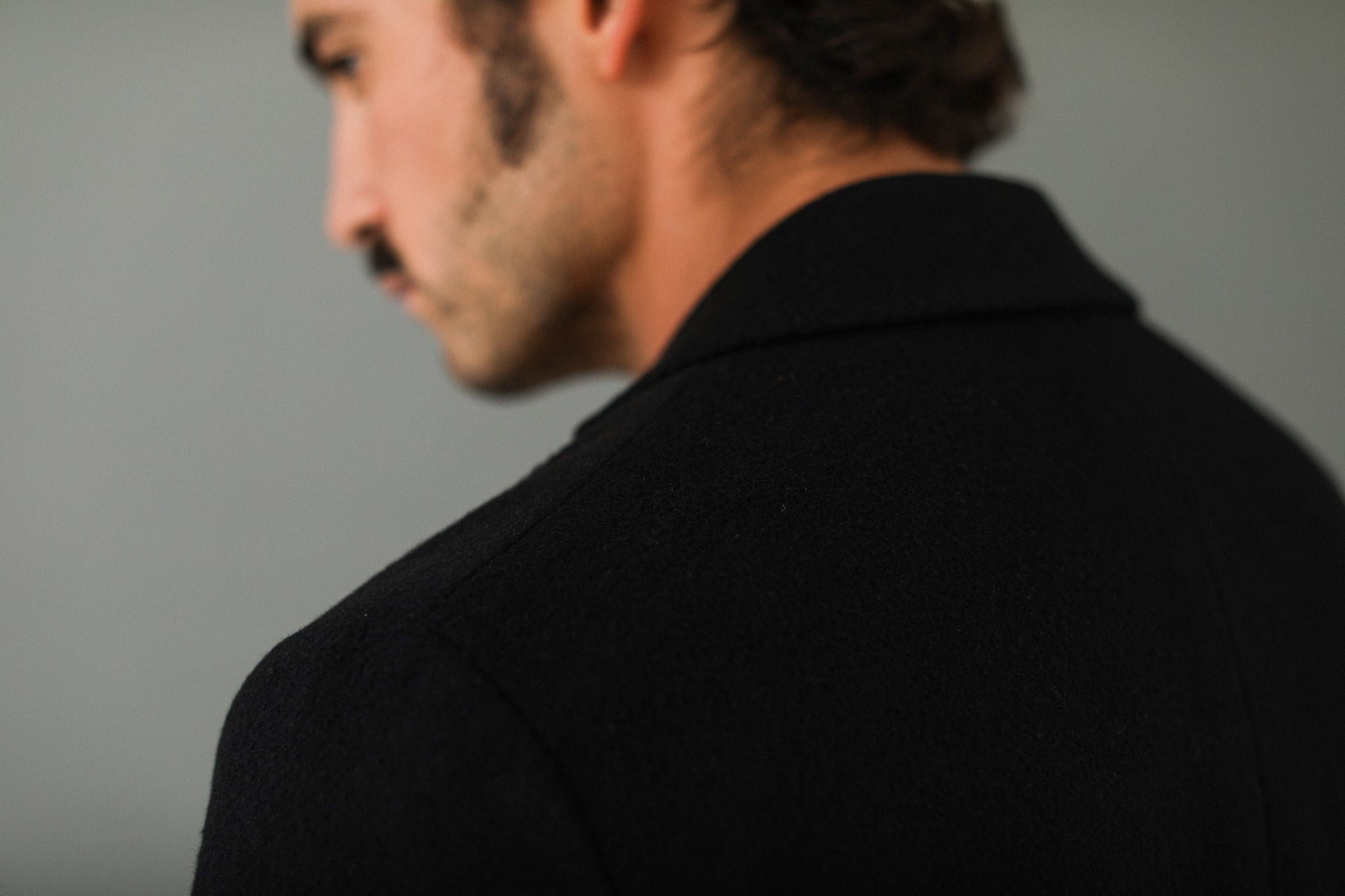 Manteau Confort Laine & Cachemire Noir