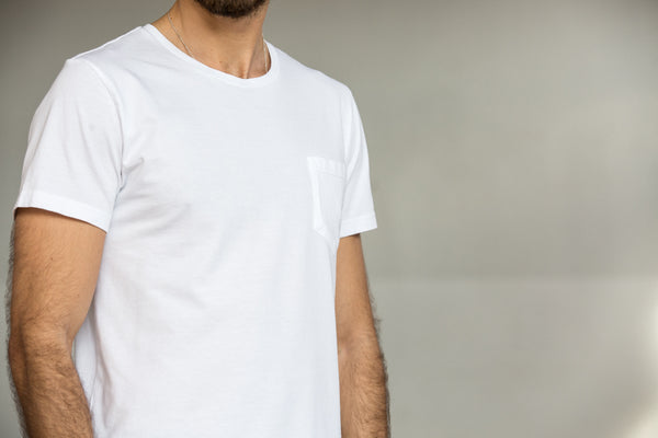 Back in stock - Tee-shirt Pocket Blanc