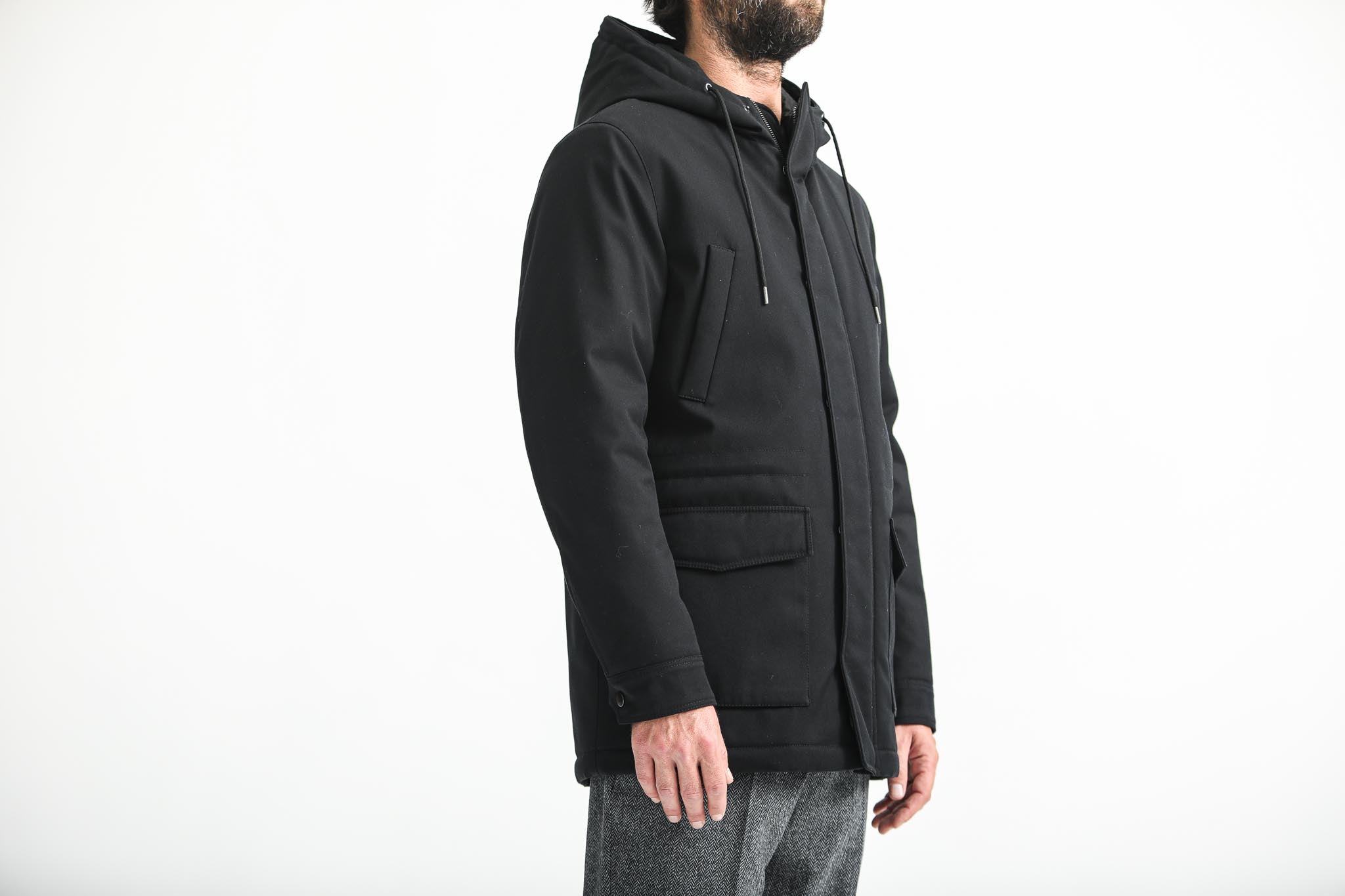 Parka Classique Imperméable Noire