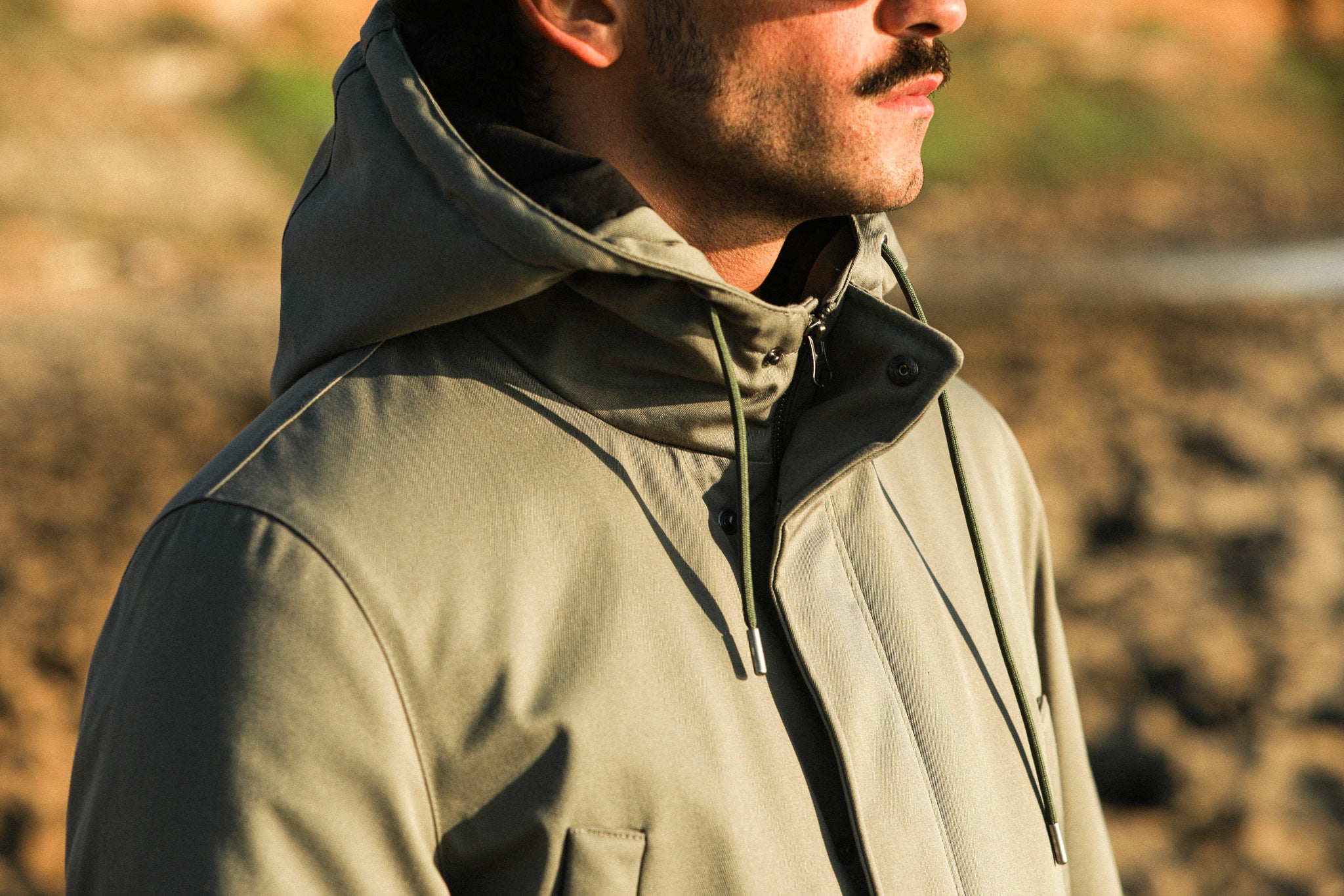 Parka Classique Imperméable Khaki