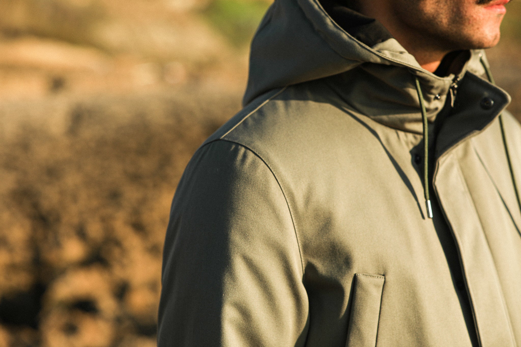 Parka Classique Imperméable Khaki