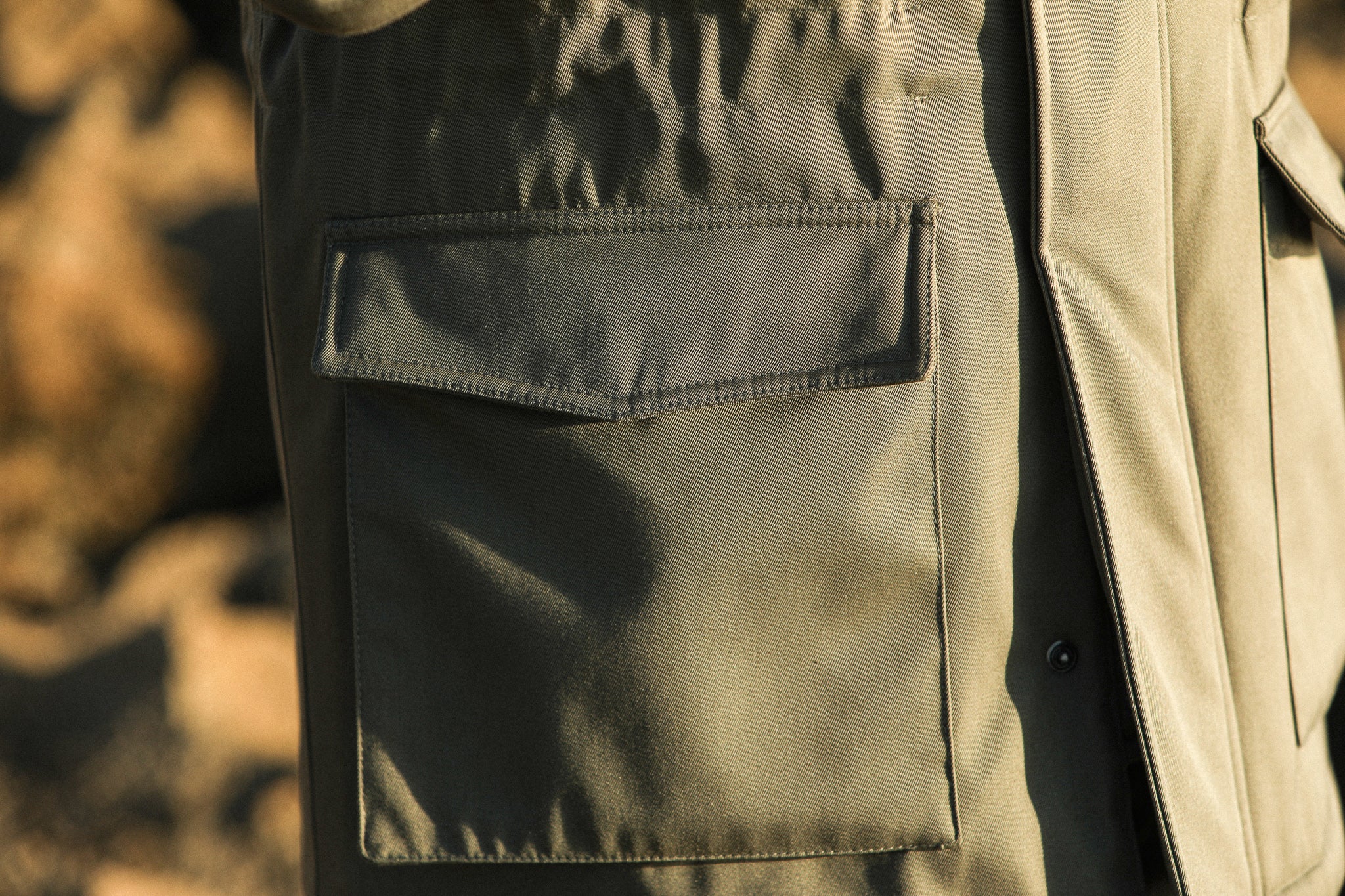 Parka Classique Imperméable Khaki