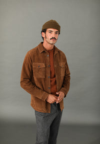 Surchemise Cuir Suédé Tabac