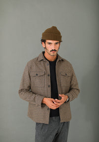 Surchemise Lambswool Pied de Poule New Fit