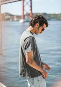 Tee-Shirt Comfort Acid Wash Black