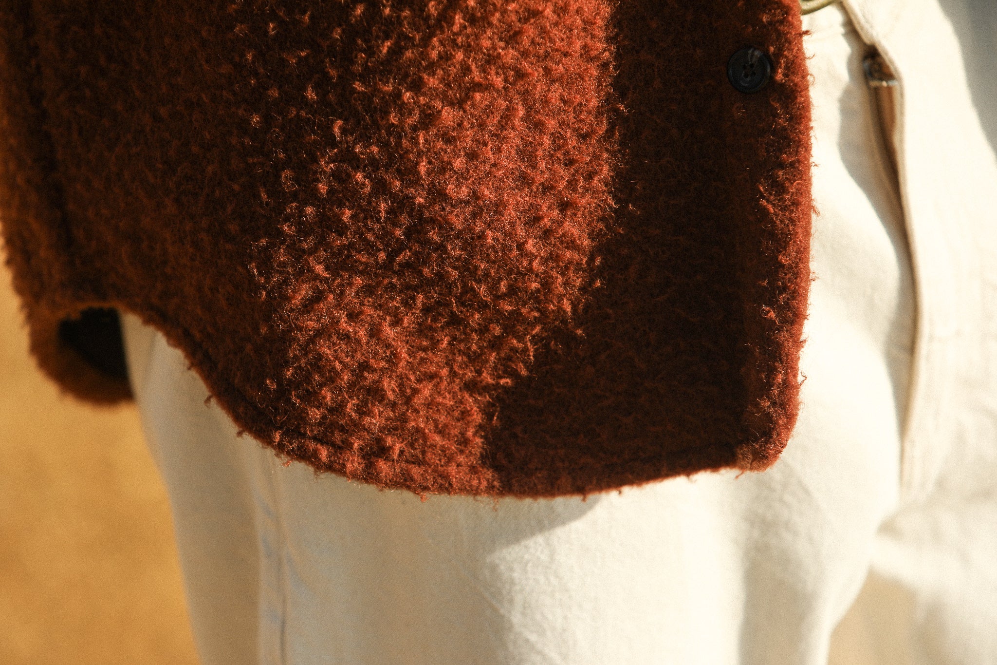 Surchemise Laine Italienne "Casentino" Rouille