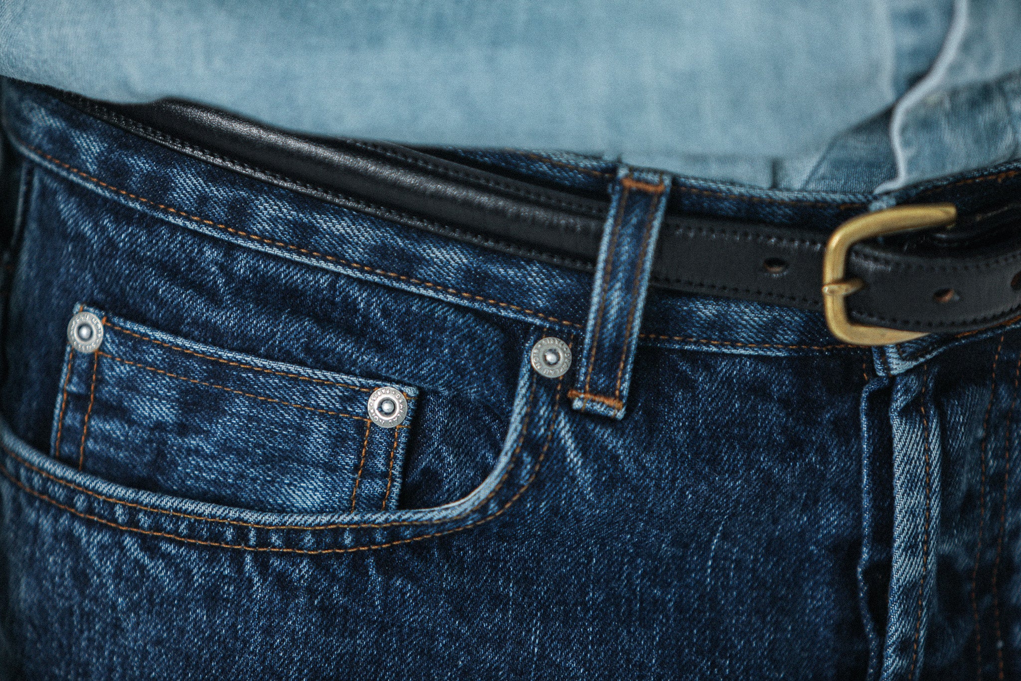 Jean Selvedge Blue Stonewash - Athletic Fit