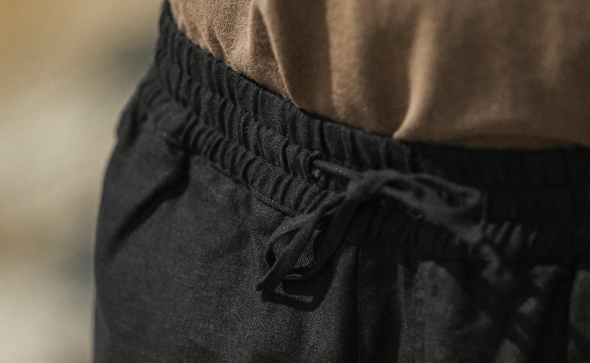Beach Short - Linen Black