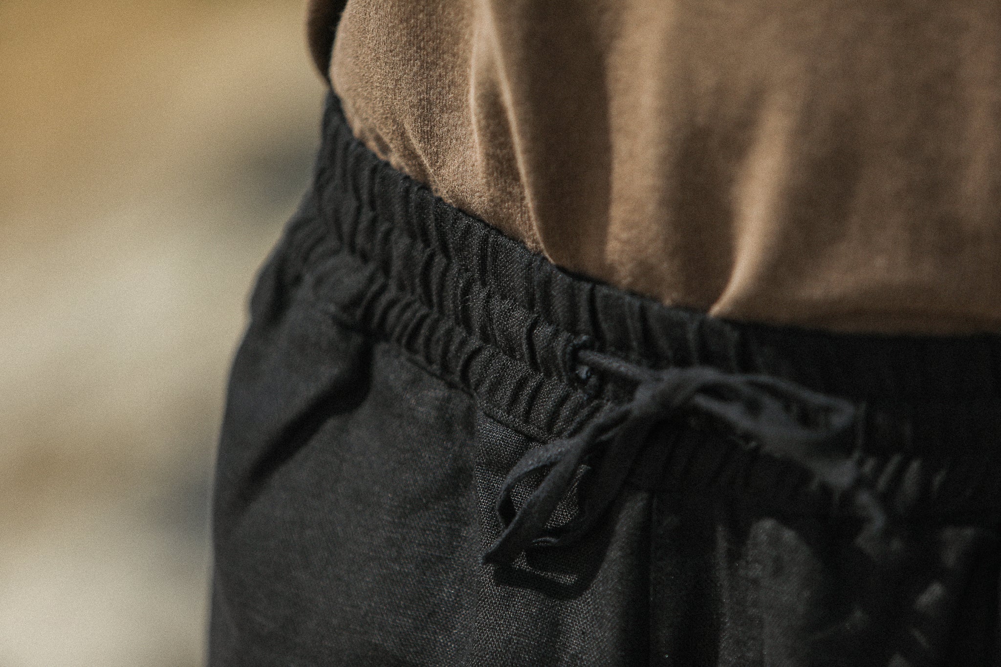 Beach Short - Linen Black