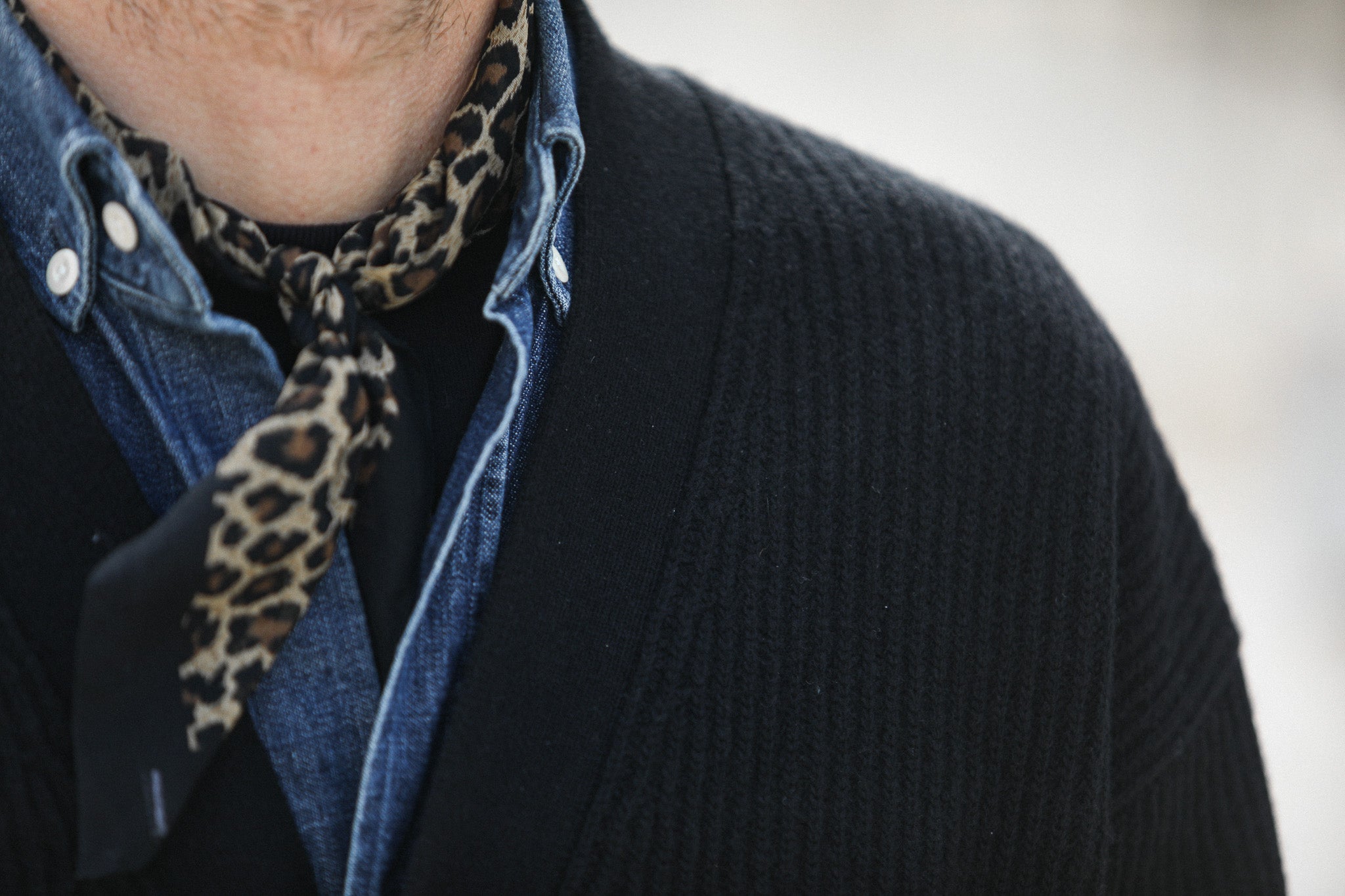 Cardigan Confort Lambswool Noir