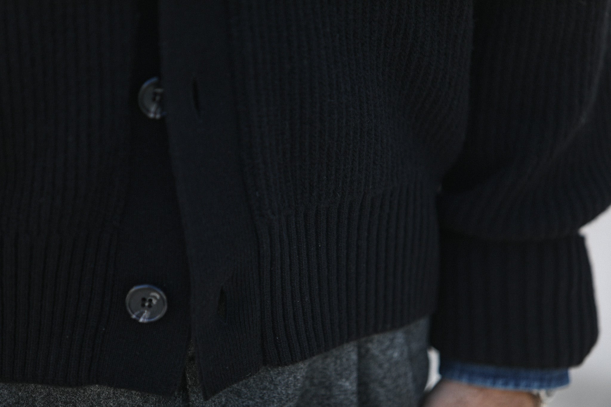 Cardigan Confort Lambswool Noir