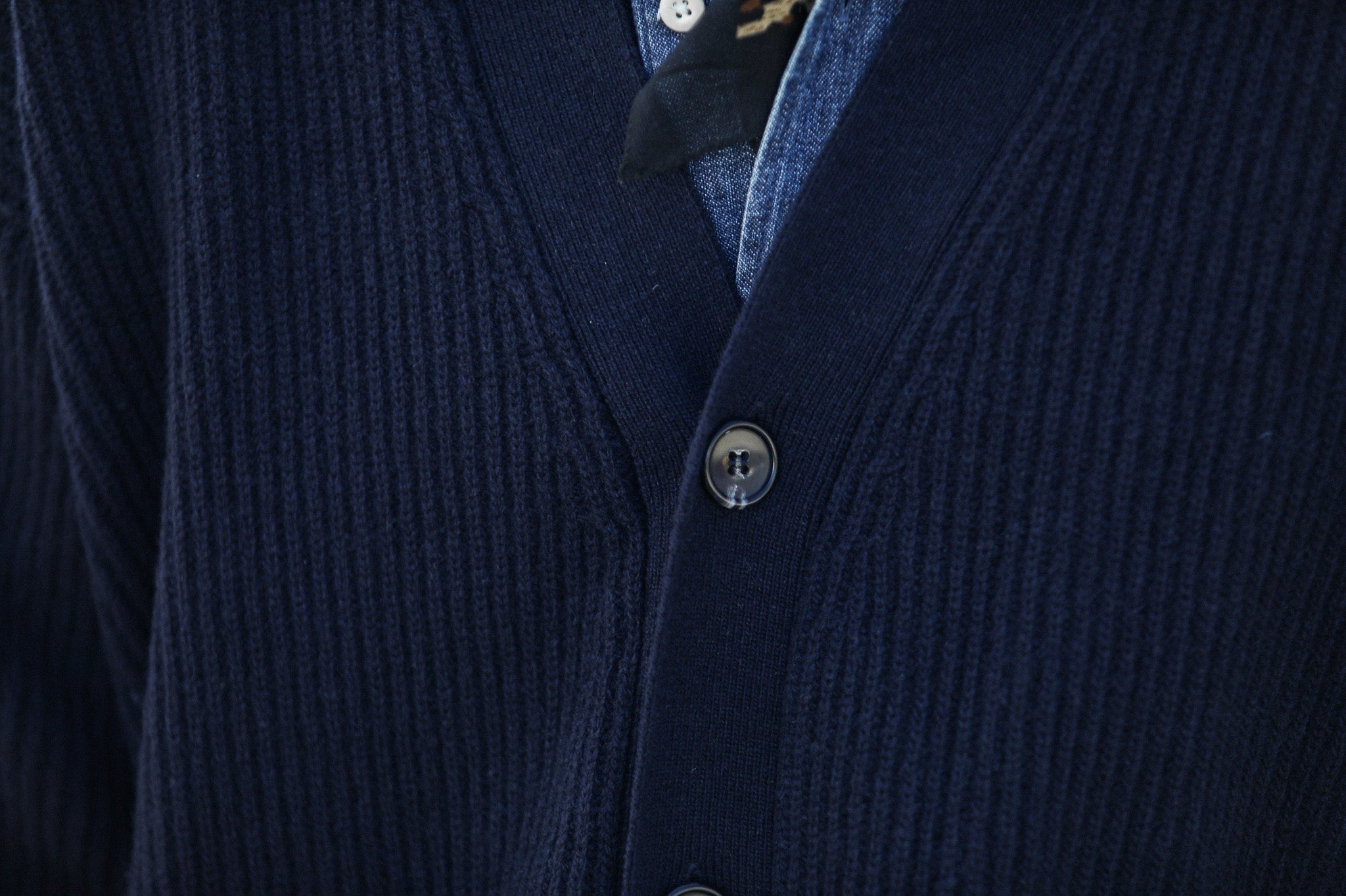 Cardigan Confort Lambswool Navy