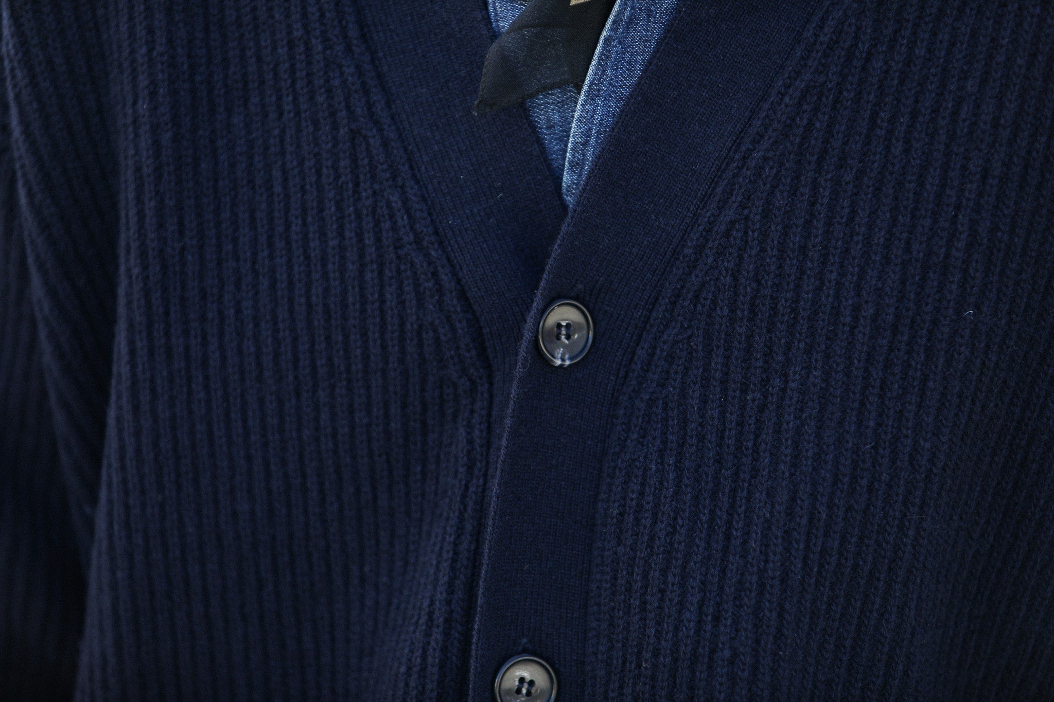 Cardigan Confort Lambswool Navy