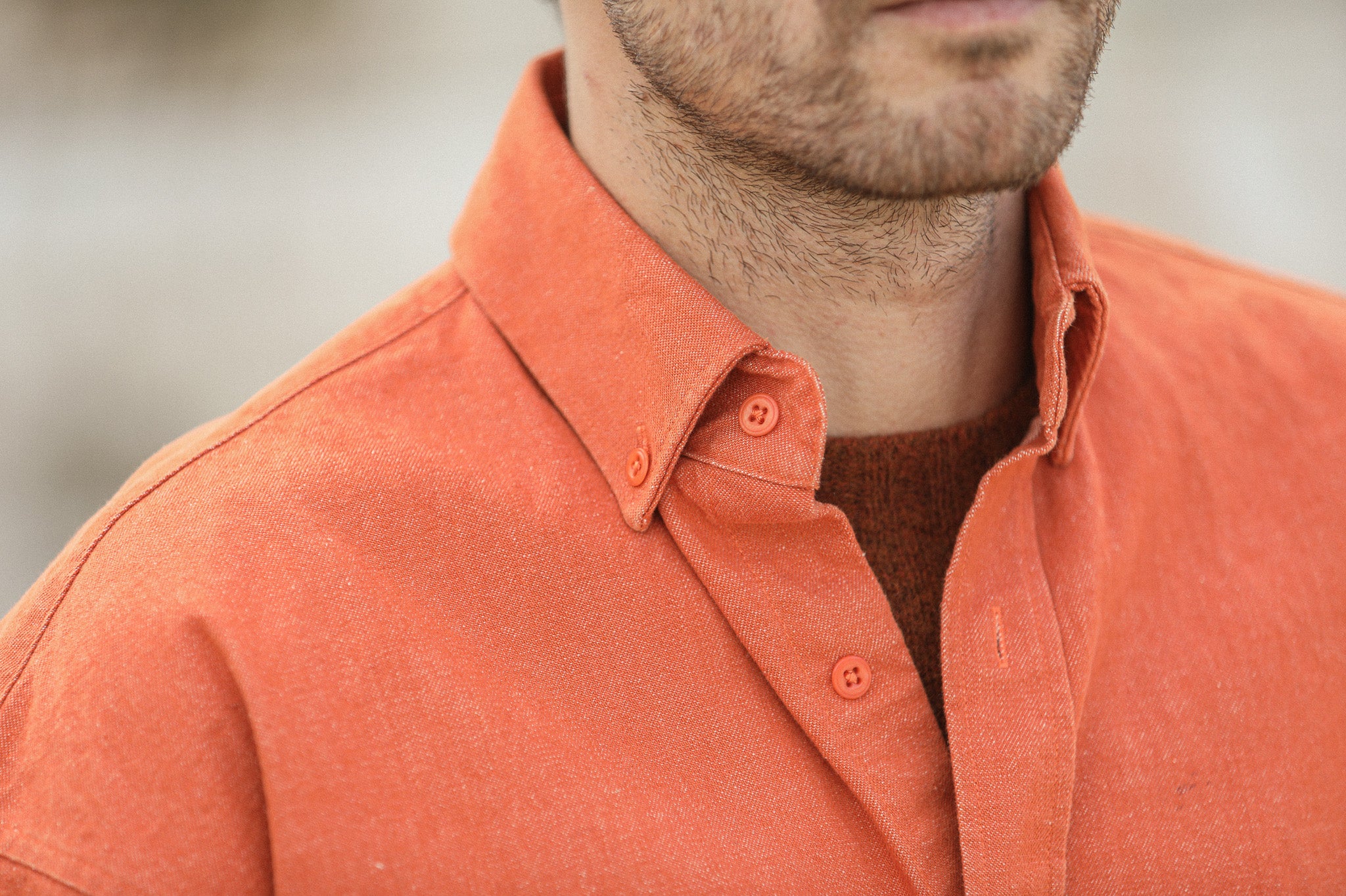 SOON - Surchemise Japanese Denim Orange - New Modern Fit