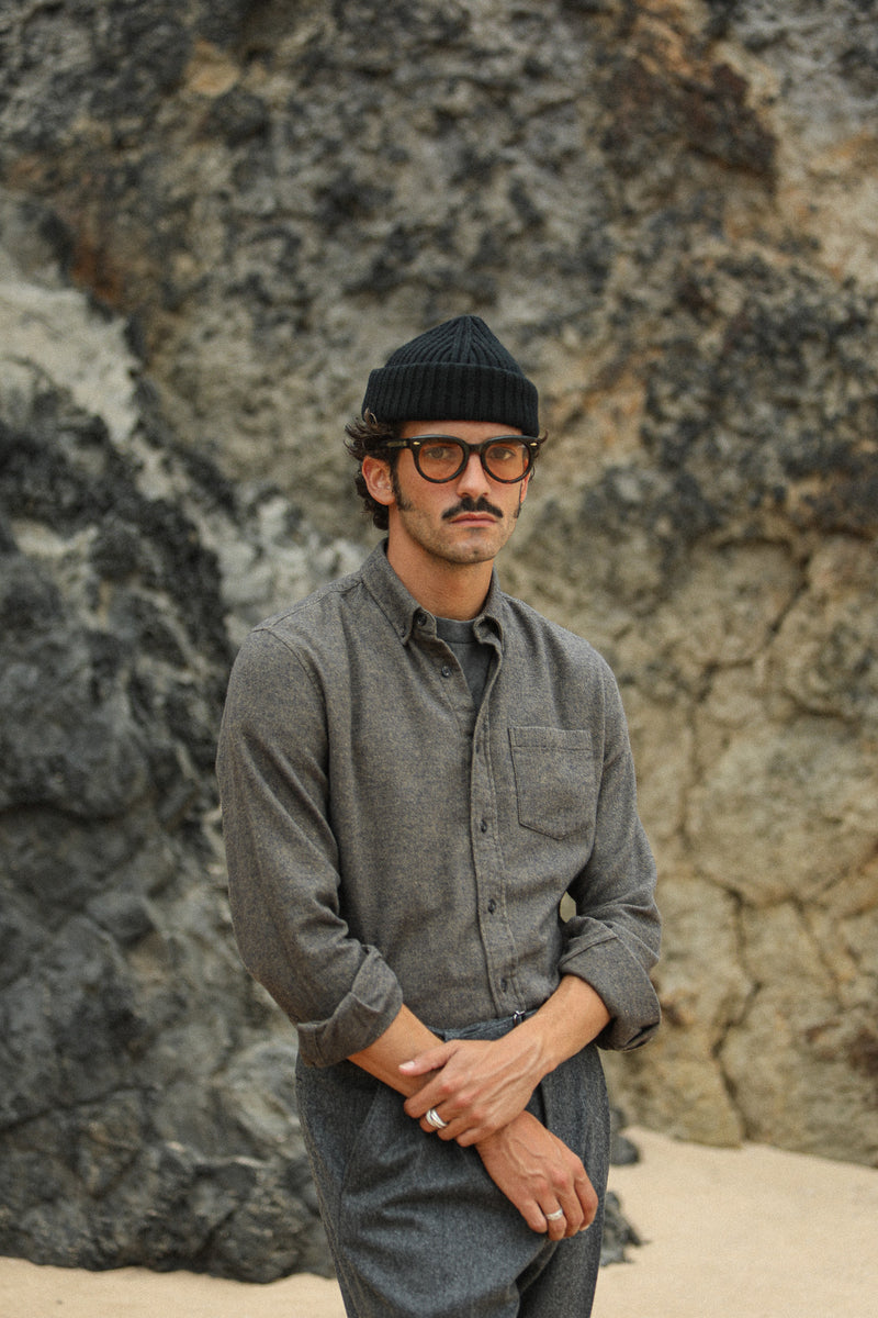 Chemise Flanelle Khaki - Fit New Classique