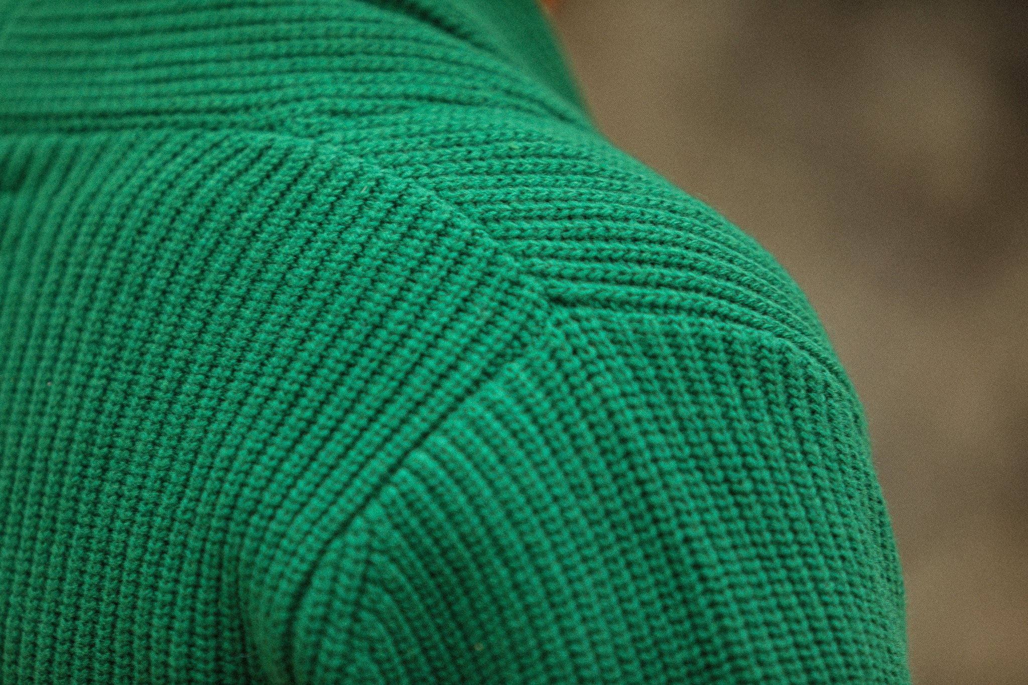 Cardigan Lambswool Green