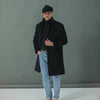 Manteau Long Laine & Cachemire Noir