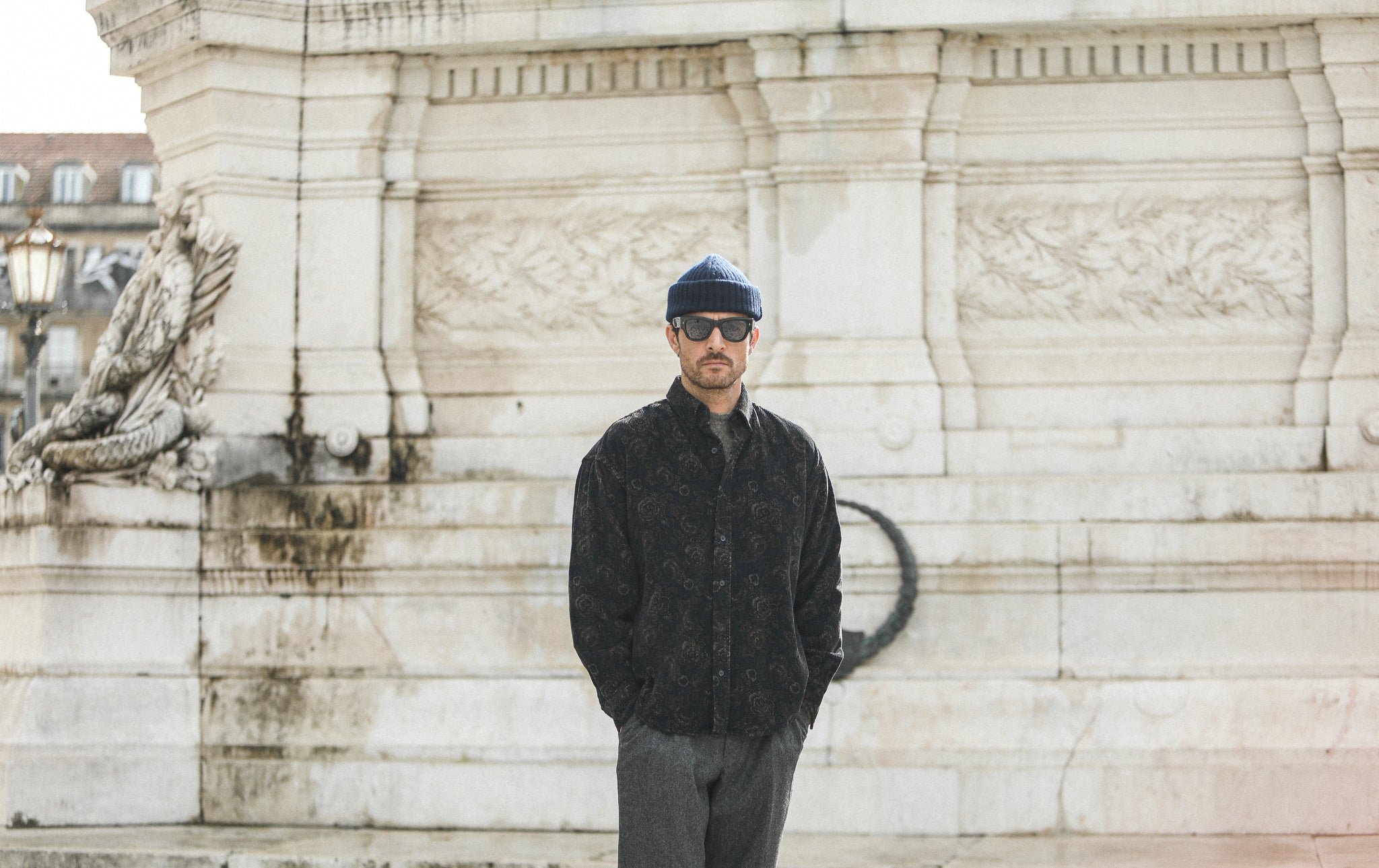 SOON - Surchemise Velours Japan Navy - New Modern Fit