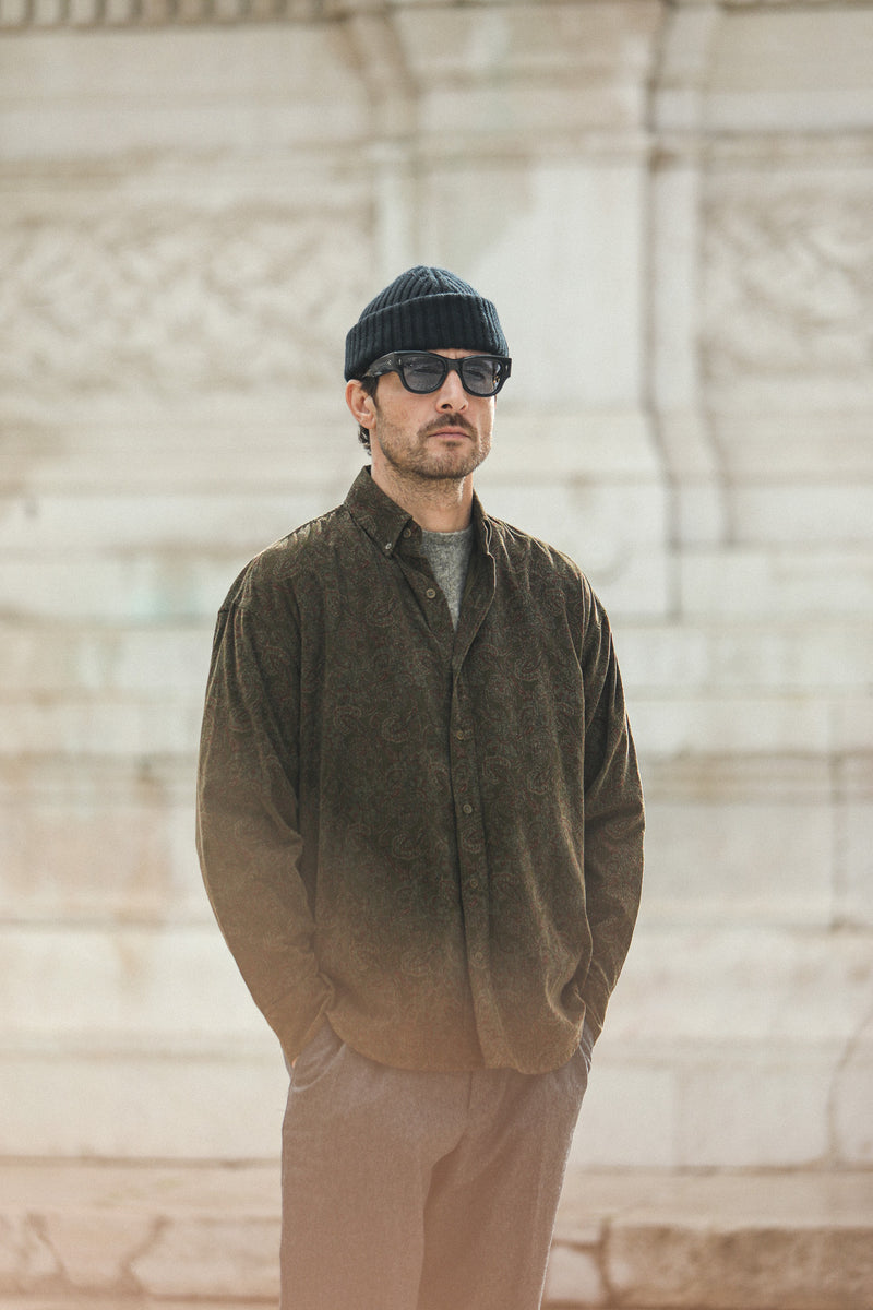 Chemise Velours Japan Paisley - New Modern Fit