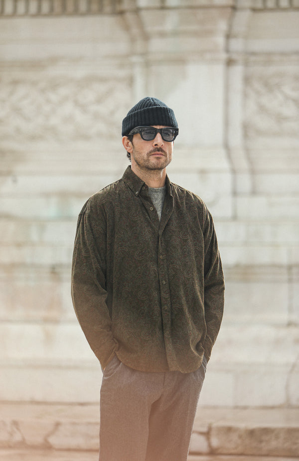 Chemise Velours Japan Paisley - New Modern Fit