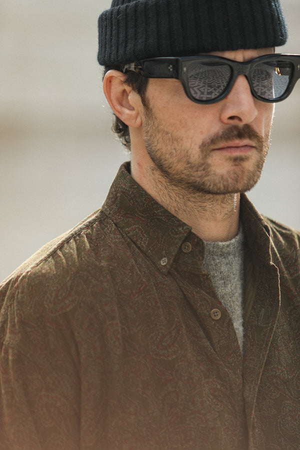 Chemise Velours Japan Paisley - New Modern Fit