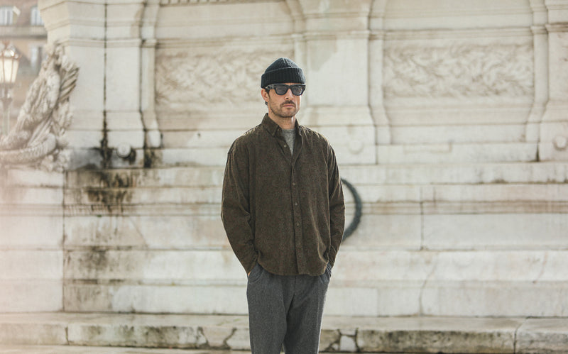 Chemise Velours Japan Paisley - New Modern Fit