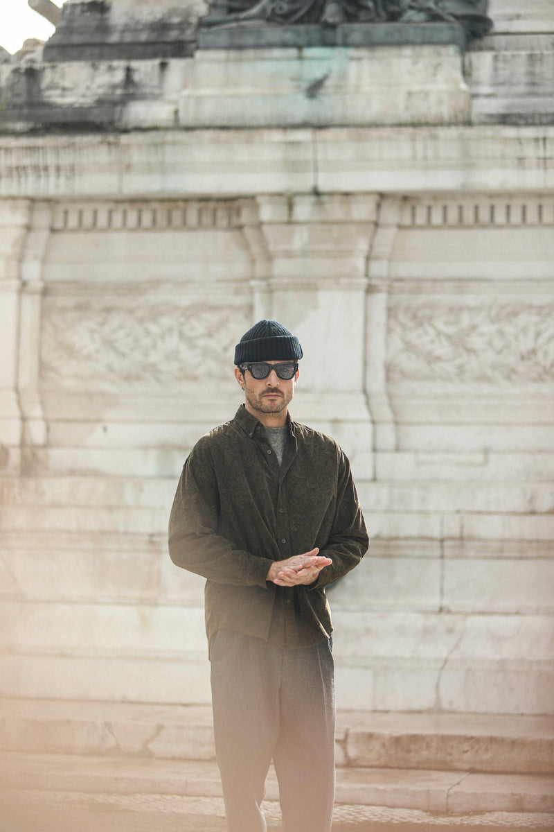 Chemise Velours Japan Paisley - New Modern Fit