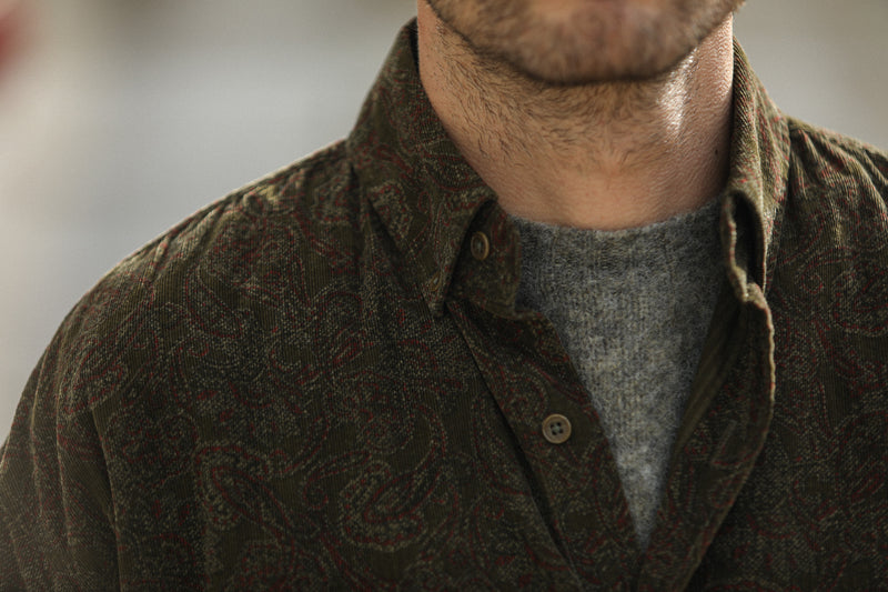 Chemise Velours Japan Paisley - New Modern Fit