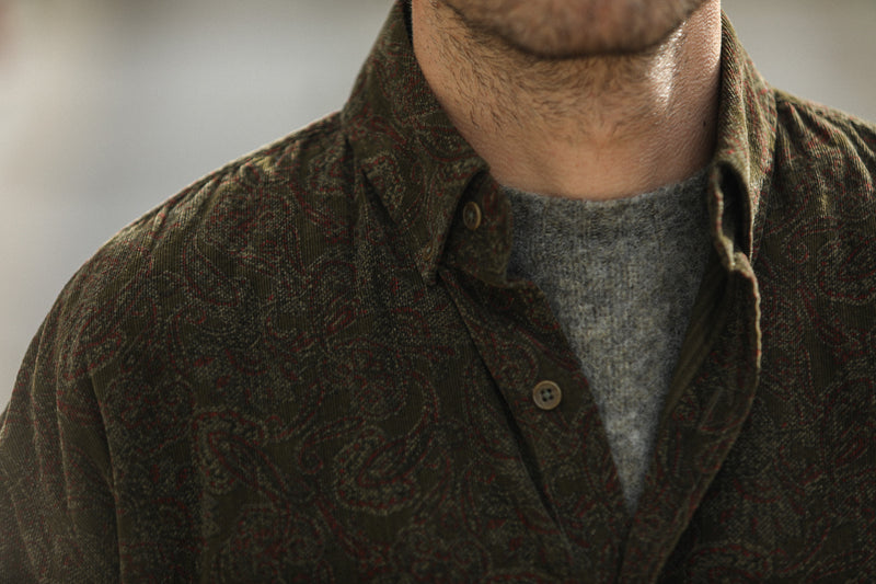 Chemise Velours Japan Paisley - New Modern Fit