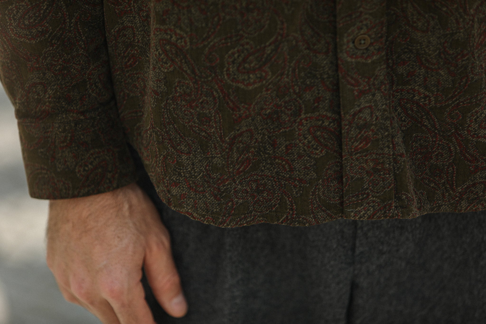 Chemise Velours Japan Paisley - New Modern Fit