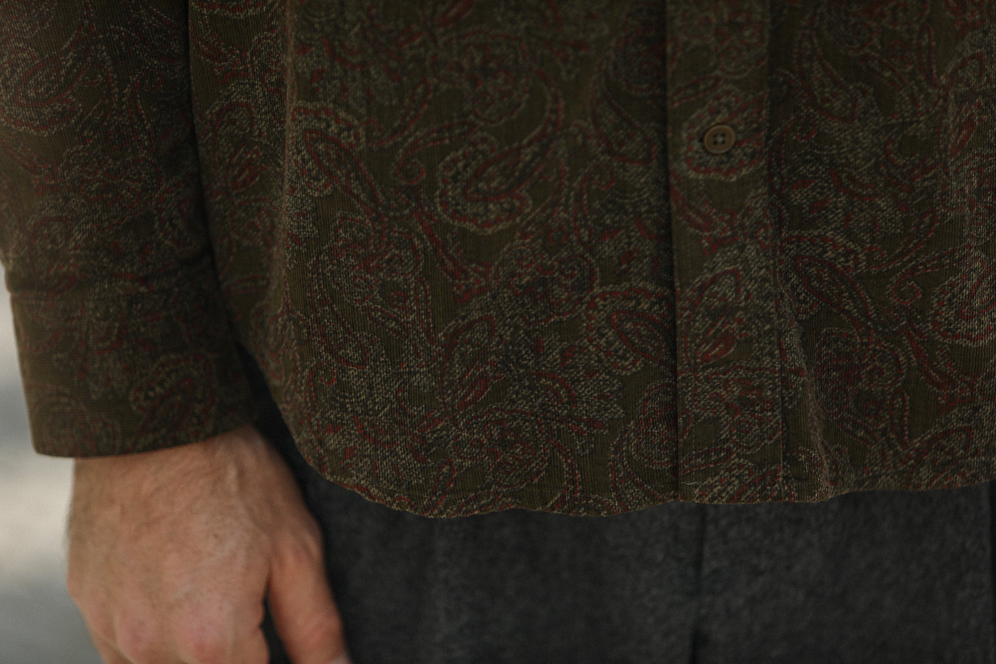 Chemise Velours Japan Paisley - New Modern Fit