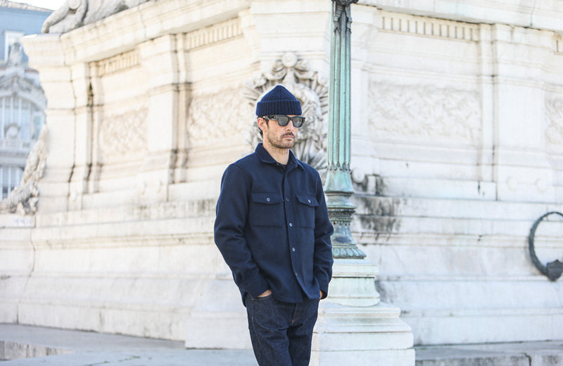 Surchemise Laine Lambswool Navy