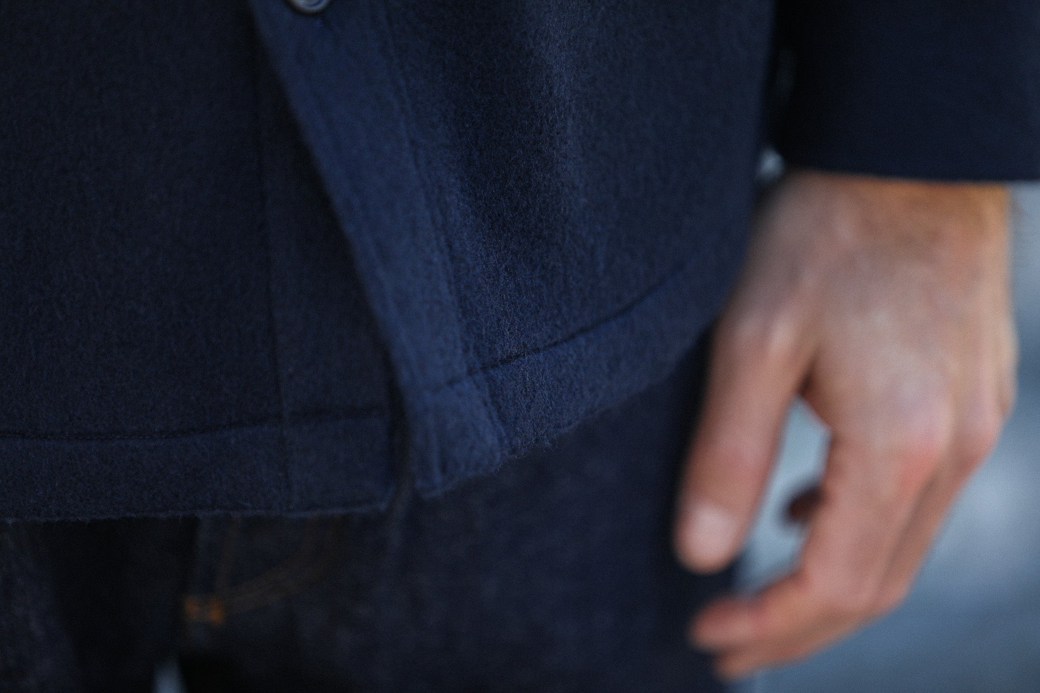 Surchemise Laine Lambswool Navy